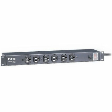 Tripp Lite Power Strip Rackmount Metal 120V 5-15R 6 Front Face Outlet 1URM - NEMA 5-15P - 6 NEMA 5-15R - 4.57m (Fleet Network)