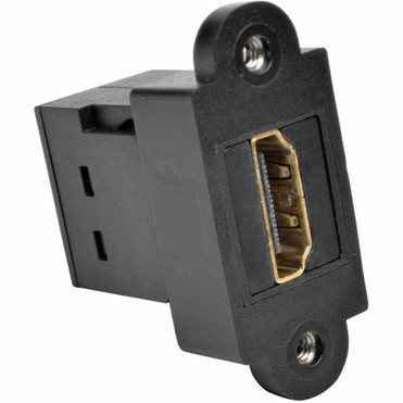 Tripp Lite HDMI Coupler Keystone Panel Mount F/F Black - 1 x HDMI Digital Audio/Video Female - 1 x HDMI Digital Audio/Video Female - - (P164-000-KP-BK)
