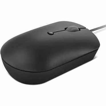 Lenovo 400 USB-C Wired Compact Mouse - Optical - Cable - Raven Black - USB Type C - 2400 dpi - Scroll Wheel - 4 Button(s) - (GY51D20875)