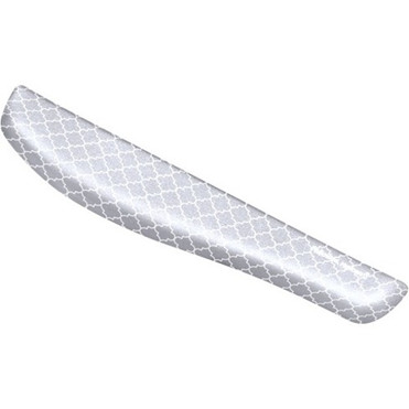 Fellowes Ultrathin PlushTouch Wrist Support Grey - 1" (25.40 mm) x 18.13" (460.50 mm) x 3.19" (81.03 mm) Dimension - Gray, White - - (Fleet Network)