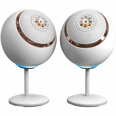 Creative Pebble Nova 2.0 Bluetooth Speaker System - 50 W RMS - White - 55 Hz to 20 kHz - 1 (Fleet Network)