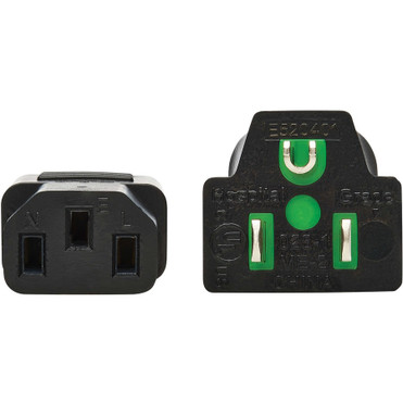Tripp Lite series Safe-IT Standard Power Cord - For Mobile Cart, Computer, Printer, Monitor, Television, UPS, PDU, Scanner, PC - 125 V (P006AB-015-HG)