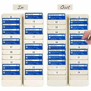 Pyramid 500-24 24-Pocket Employee ID Badge Rack - 24 x Card - 24 Pocket(s) - 14.1" (358.14 mm) Height x 8.2" (208.28 mm) Width x 0.6" (500-24)
