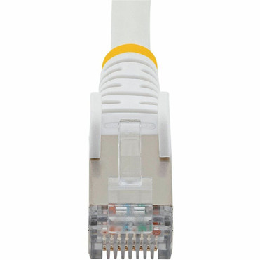 StarTech.com 75ft White CAT6a Ethernet Cable, Snagless RJ45, 10G, 100W PoE, S/FTP, LSZH, 27AWG Pure Copper, 500MHz, Shielded Network - (NLWH-75F-CAT6A-PATCH)