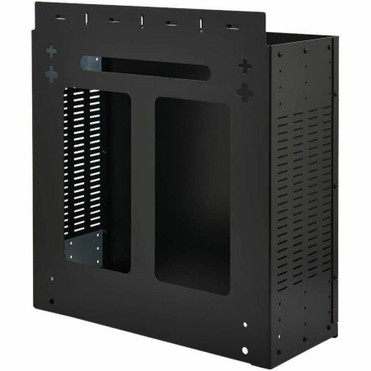 Tripp Lite series SRWO4UBRKT 2U Low-Profile Vertical-Mount Vented Wall- Mount Mini Rack Enclosure - For LAN Switch, Patch Panel, UPS, (SRWO4UBRKT)