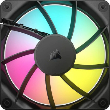 Corsair RS120 ARGB 120mm PWM Fan - 1 Pack - 4.72" (120 mm) Maximum Fan Diameter - 1 x Fan(s) - 7.28 CFM (12.37m³/h) Maximum Airflow - (CO-9050180-WW)