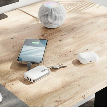 Alogic KeyLight 2000mAh Portable Power Bank - For iPhone, USB Type C Device, Smartphone, AirPod, Earbud, Charging Case, Smartwatch - - (KLPB2KWH)