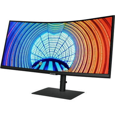 Samsung ViewFinity S9 S34A650UBN 34" Class UW-QHD Curved Screen LCD Monitor - 21:9 - Black - 34" Viewable - Vertical Alignment (VA) - (LS34A650UBNXGO)