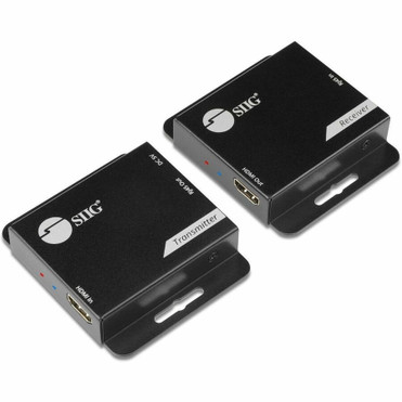 SIIG Full HD HDMI Extender with IR - 164 ft (49987.20 mm) Range - 2 x Network (RJ-45) - 1 x HDMI In - 1 x HDMI Out - 1 - 1 - 1080p, - (Fleet Network)