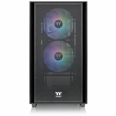 Thermaltake Versa H16 TG ARGB Micro Tower Chassis - Micro Tower - Black - Mesh, Tempered Glass, SPCC - 3 × 120mm Fan(s) Installed - - (Fleet Network)
