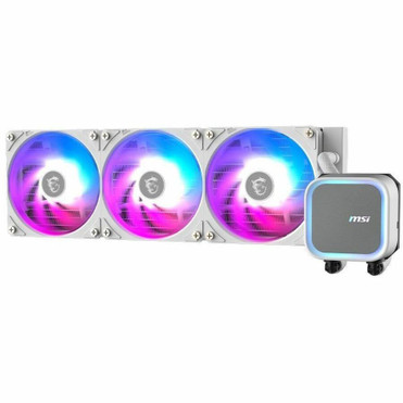 MSI MAG Coreliquid A13 360 White - 4.72" (120 mm) Maximum Fan Diameter - 3 x Fan(s) - 60.78 CFM (103.27m³/h) Maximum Airflow - 2000 - (Fleet Network)