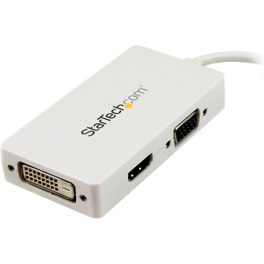 StarTechcom_Travel_AV_Adapter_3-in-1_Mini_DisplayPort_to_VGA_DVI_or_HDMI_Converter_-_White_-_59_DVIHDMIMini_DisplayPortVGA_AV_MDP2VGDVHDW