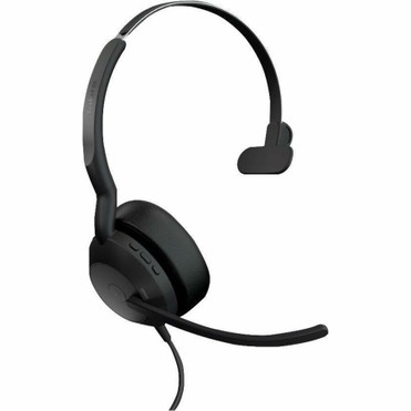 Jabra Evolve2 50 Headset - Microsoft Teams Certification - Mono - USB Type C, USB Type A - Wired/Wireless - Bluetooth - 98.4 ft (30 m) (Fleet Network)