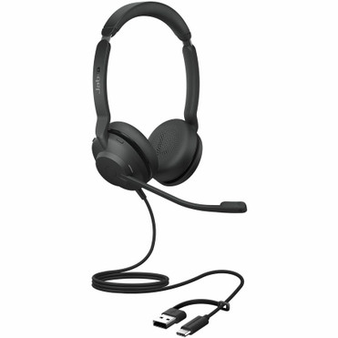 Jabra Evolve2 30 SE Headset - Stereo - USB Type C, USB Type A - Wired - 20 Hz to 20 kHz - On-ear, Over-the-head - Binaural - - 4.9 ft (Fleet Network)
