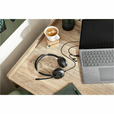 Jabra Evolve2 30 SE Headset - Stereo - USB Type C, USB Type A - Wired - 20 Hz to 20 kHz - On-ear, Over-the-head - Binaural - - 4.9 ft (23189-989-879-01)