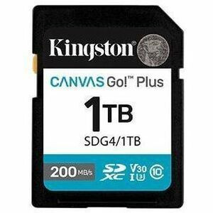 Kingston Canvas Go! Plus 1 TB Class 10/UHS-I (U3) V30 SDXC - 200 MB/s Read - 160 MB/s Write - Lifetime Warranty (Fleet Network)