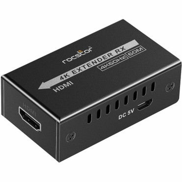 Rocstor TrueReach Video Extender Transmitter/Receiver - 196.85 ft (60000 mm) Range - 2 x Network (RJ-45) - 2 x USB - 1 x HDMI Out - - (Y10G007-B2)