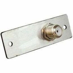 Wiremold One F-Connector Female to Female Barrel - 1 x Total Number of Socket(s) - Black - 1 (AV9010BK)