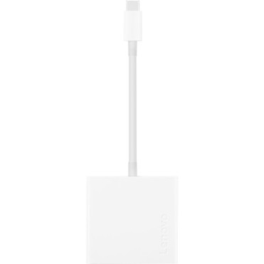 Lenovo USB-C 3-in-1 Travel Hub, 4K HDMI, VGA, USB 3.0, Simple Plug and Play - for Notebook - USB Type C - 2 x USB Ports - 1 x USB 3.0 (GX90T33021)