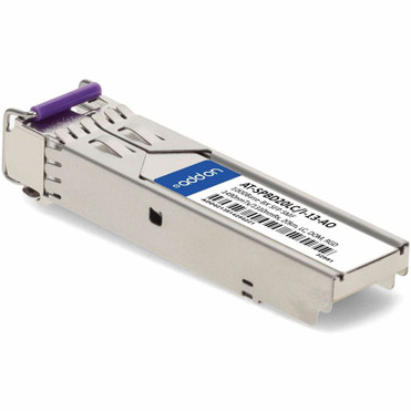 AddOn Allied Telesis AT-SPBD20LC/I-13 Compatible TAA 1000Base-BX SFP Transceiver (SMF, 1310nmTx/1490nmRx, 20km, LC, DOM, -40 to 85C) - (AT-SPBD20LC/I-13-AO)