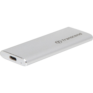 Transcend ESD240C 240 GB Portable Solid State Drive - External - SATA - Silver - USB 3.1 Type C (TS240GESD240C)