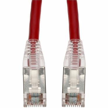 AddOn 4ft Red CAT 6 Shielded PVC Ethernet Cable Snagless Easy Clear Boot RJ-45 M/M - 4 ft (1.22 m) Category 6 Network Cable for Device (Fleet Network)