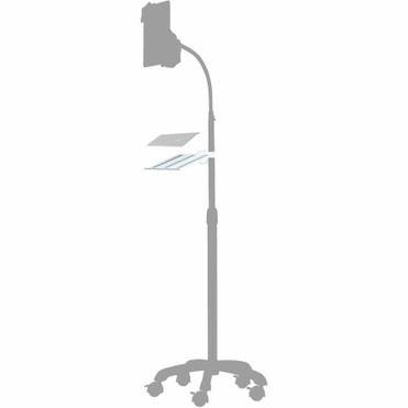 CTA Digital Adjustable Keyboard Stand Add-On for CTA Digital Tablet Floor Stands - 12" (304.80 mm) Width x 7.5" (190.50 mm) Depth - - (ADD-AKSA)