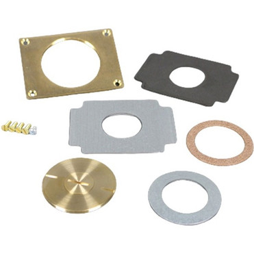 Wiremold Faceplate - 1 x Total Number of Socket(s) - 1-gang - Brass - Brass, Metal (Fleet Network)