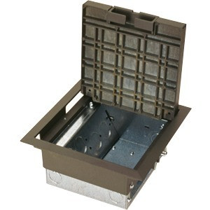 Wiremold AC8850 Series Raised Floor Box - 18 x Total Number of Socket(s) - 4-gang - Gray - Die-cast Zinc, Metal (Fleet Network)