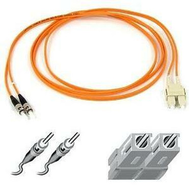 Belkin Fiber Optic Duplex Patch Cable - SC Male - ST Male - 3m - Orange (Fleet Network)
