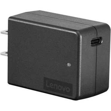 Lenovo 45W USB-C AC Portable Adapter - 45 W - 120 V AC, 230 V AC Input - 5 V DC, 9 V DC, 15 V DC, 20 V DC Output - Black - 1 (GX20U90488)