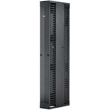 Panduit PatchRunner 2 Vertical Cable Manager - Vertical Cable Manager - Black - 45U Rack Height - Steel, Acrylonitrile Butadiene (ABS) (Fleet Network)