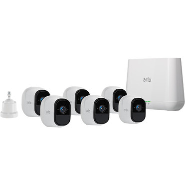 Arlo Pro Smart Security System with 6 Cameras (VMS4630) - Base Station, Camera - 1280 x 720 Camera Resolution - Alexa Supported (Fleet Network)