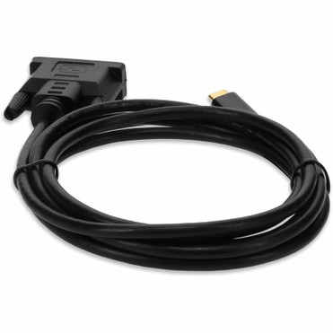 AddOn 6ft USB-C 3.1 to DVI-D Dual Link (24+1 pin) Male to Male Black Cable - 6 ft (1.83 m) DVI-D/USB-C Video/Data Transfer Cable for - (USBC2DVIDMM6F-AO)