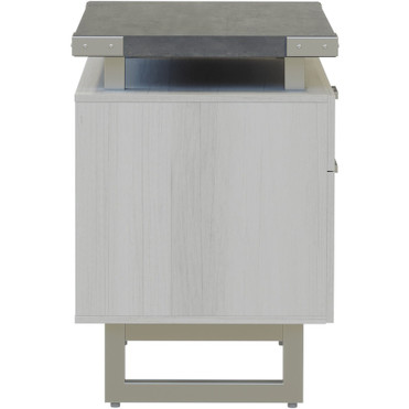 Safco Mirella Lateral File - 2-Drawer - 2 x File, Storage Drawer(s) - Material: Particleboard, Laminate - Finish: Stone Gray (Fleet Network)