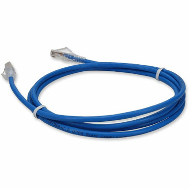 AddOn 4ft Blue CAT 6 Plenum-Rated Ethernet Cable Snagless Bubble Boot RJ-45 M/M - 4 ft (1.22 m) Category 6 Network Cable for Network - (ADD-4FCAT6P-BE)