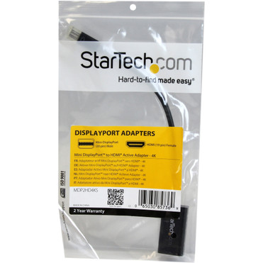 StarTechcom_Mini_DisplayPort_to_HDMI_4K_Audio__Video_Converter_-_mDP_12_to_HDMI_Active_Adapter_for_UltraBook__Laptop_-_4K__30_Hz_MDP2HD4KS