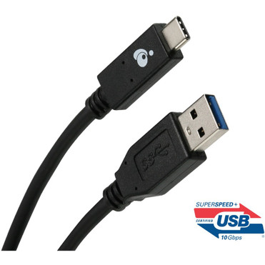 IOGEAR Charge & Sync Flip USB 3.1 Gen 2 A to USB-C Cable 10 Gbps (USB-IF) - 3.3 ft (1 m) USB/USB-C Data Transfer Cable for Phone, Hard (Fleet Network)