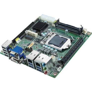 Advantech AIMB-205 Desktop Motherboard - Intel H110 Chipset - Socket H4 LGA-1151 - Mini ITX - 32 GB DDR4 SDRAM Maximum RAM - SoDIMM - (Fleet Network)