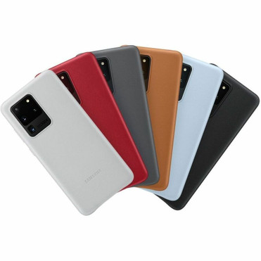 Samsung Leather Cover (Galaxy S20 Ultra 5G) - For Samsung Galaxy S20 Ultra 5G Smartphone - Leather (EF-VG988LJEGCA)