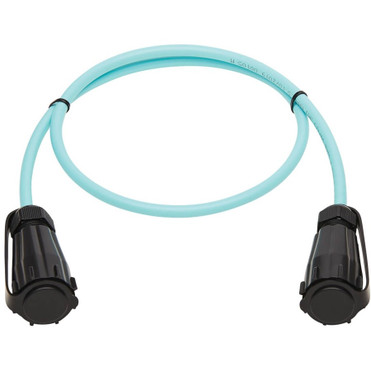 Tripp Lite series N820-05M-IND 10Gb Duplex Multimode 50/125 OM3 Fiber Patch Cable, Aqua, 5 m - 16.4 ft (5 m) Fiber Optic Network Cable (N820-05M-IND)