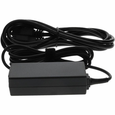 AddOn Lenovo 4X20M26252 Compatible USB 3.1 (C) Male to NEMA 5-15P Male 45W 20V at 2.25A Black USB-C Laptop Power Adapter and Cable - W (4X20M26252-AA)