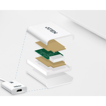 ATEN DisplayPort to True 4K HDMI Active Adapter - 4096 x 2160 - DisplayPort - 1 x HDMI Out - Plastic (VC986B)