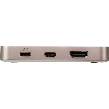 ATEN USB-C 4K Ultra Mini Dock with Power Pass-through - for Notebook, Monitor, Smartphone, TV, Desktop PC, Gaming Console, Tablet - 60 (UH3235)