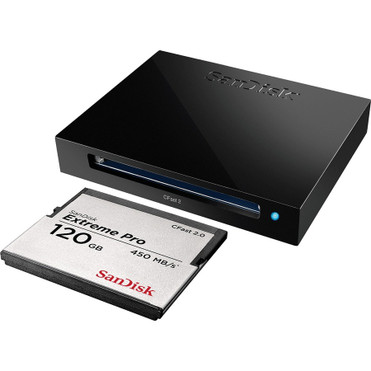 SanDisk Extreme PRO CFast 2.0 Reader/Writer - CFast 2.0, CFast Card Type II - USB 3.0 Type A - External (SDDR-299-G46)