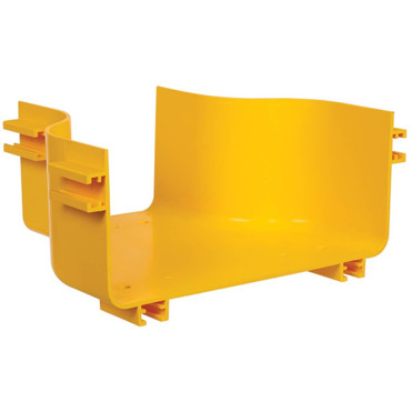 Tripp Lite series SRFC5CPL10 Adapter Fitting, 120 to 240 mm - Cable Waterfall - Yellow - Polyvinyl Chloride (PVC) (SRFC5CPL10)