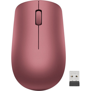 Lenovo 530 Wireless Mouse (Cherry Red) - Optical - Wireless - Radio Frequency - 2.40 GHz - Cherry Red - USB Type A - 1200 dpi - Scroll (Fleet Network)