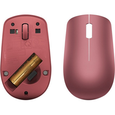 Lenovo 530 Wireless Mouse (Cherry Red) - Optical - Wireless - Radio Frequency - 2.40 GHz - Cherry Red - USB Type A - 1200 dpi - Scroll (GY50Z18990)
