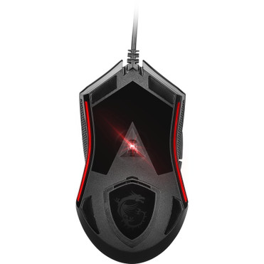 MSI Clutch GM08 Gaming Mouse - Optical - Cable - Black - USB 2.0 - 4200 dpi - Scroll Wheel - 6 Button(s) - Medium Hand/Palm Size - (CLUTCH GM08)