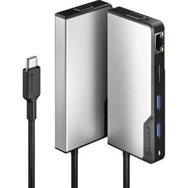 Alogic USB-C Fusion MAX 6-in-1 Hub - Space Grey - for Smartphone, Notebook, Tablet - 100 W - USB Type C - 3 x USB Ports - USB Type-C - (Fleet Network)